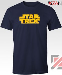 Star Trek Logo Star Wars Best Navy Blur Tshirt