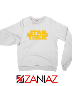 Star Trek Logo Star Wars Best White Sweatshirt