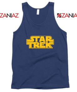 Star Trek Logo Star Wars Navy Blue Tank Top