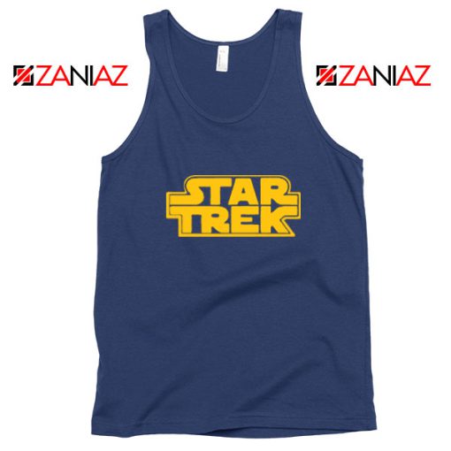 Star Trek Logo Star Wars Navy Blue Tank Top