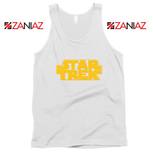 Star Trek Logo Star Wars White Tank Top