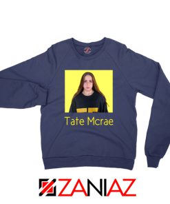 Tate Mcrae Canadian Singer Navy Blue Sweatshirt