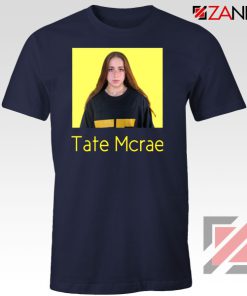 Tate Mcrae Singer Navy Blue Tshirt