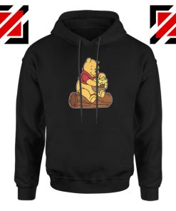 Winnie The Pooh Cartoon Movie Black Hoodie