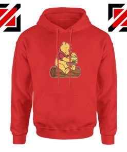 Winnie The Pooh Cartoon Movie Red Hoodie