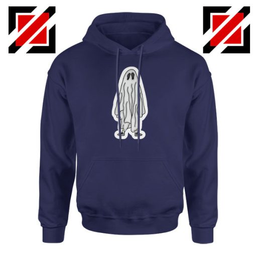 Bed Sheet Ghost Best Navy Blue Hoodie