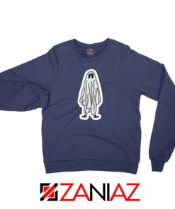 Bed Sheet Ghost Best Navy Blue Sweatshirt