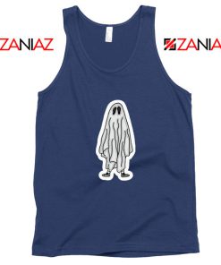 Bed Sheet Ghost Best Navy Blue Tank Top