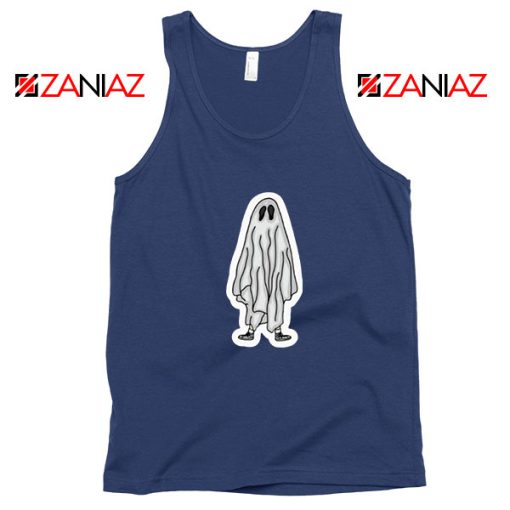 Bed Sheet Ghost Best Navy Blue Tank Top