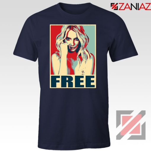 Free Britney Pop Art 2021 Navy Blue Tshirt