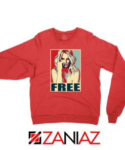 Free Britney Pop Art 2021 Red Sweatshirt