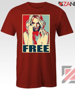 Free Britney Pop Art 2021 Red Tshirt