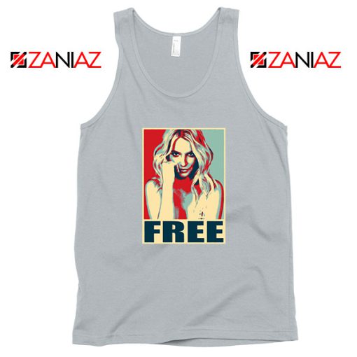 Free Britney Pop Art Cheap Sport Grey Tank Top