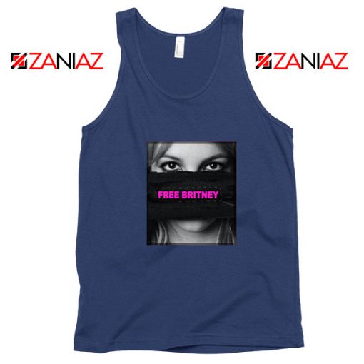 FreeBritney Movement New Navy Blue Tank Top