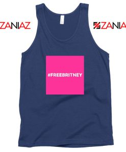 Hashtag Free Britney Best Navy Blue Tank Top