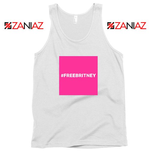 Hashtag Free Britney Best White Tank Top