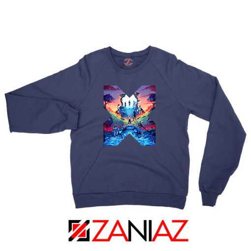 Hoxpox Marvel Comics Navy Blue Sweatshirt