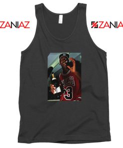 MJ Trophies NBA Best Black Tank Top