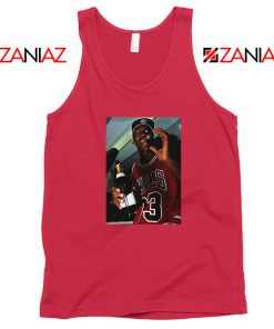 MJ Trophies NBA Best Red Tank Top