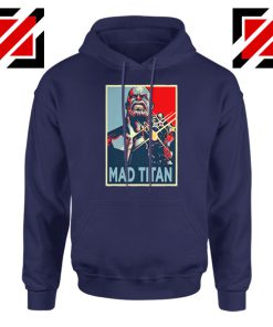 Mad Titan Supervillain Best Navy Blue Hoodie