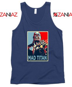 Mad Titan Supervillain Best Navy Blue Tank Top