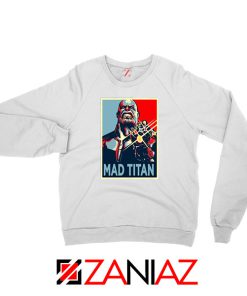 Mad Titan Supervillain White Sweatshirt