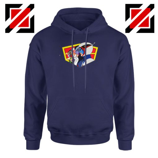 Ninja Team Gatchaman Anime Navy Blue Hoodie