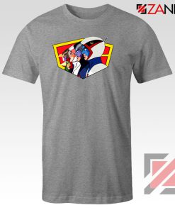 Ninja Team Gatchaman Anime Sport Grey Tshirt