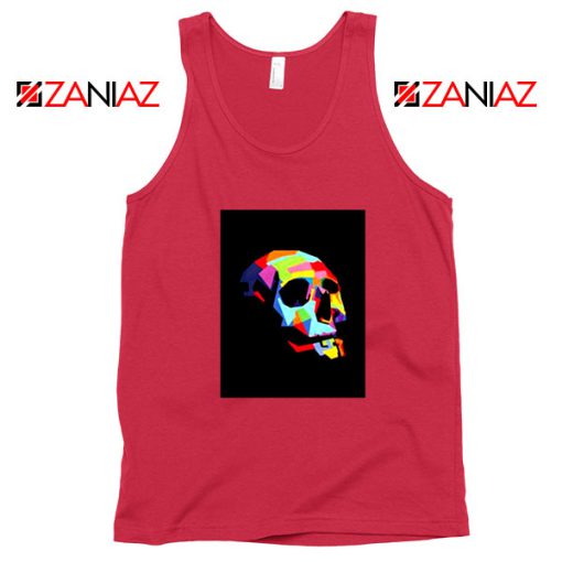 Skull Wpap Art 2021 Best Red Tank Top