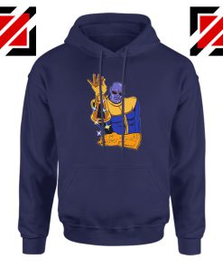 Thanos Infinity Salt Bae Cheap Navy Blue Hoodie