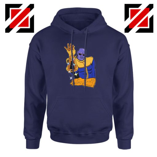 Thanos Infinity Salt Bae Cheap Navy Blue Hoodie