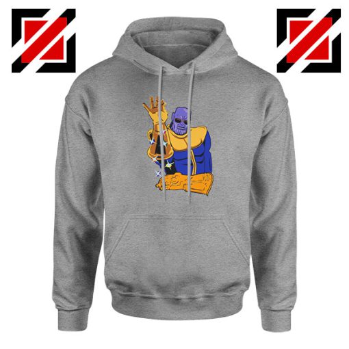 Thanos Infinity Salt Bae Cheap Sport Grey Hoodie