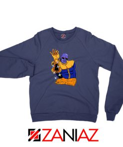 Thanos Infinity Salt Bae New Navy Blue Sweatshirt