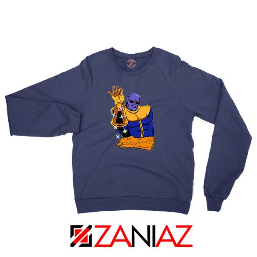 Thanos Infinity Salt Bae New Navy Blue Sweatshirt