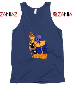 Thanos Infinity Salt Bae New Navy Blue Tank Top