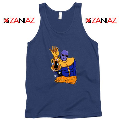 Thanos Infinity Salt Bae New Navy Blue Tank Top