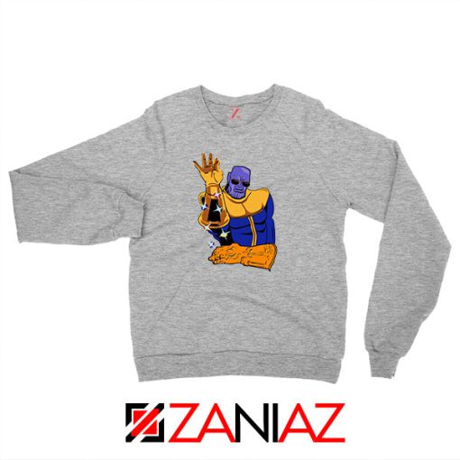 Thanos Infinity Salt Bae New Sport Grey Sweatshirt