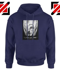 Tony Stark Love You 3000 Navy Blue Hoodie