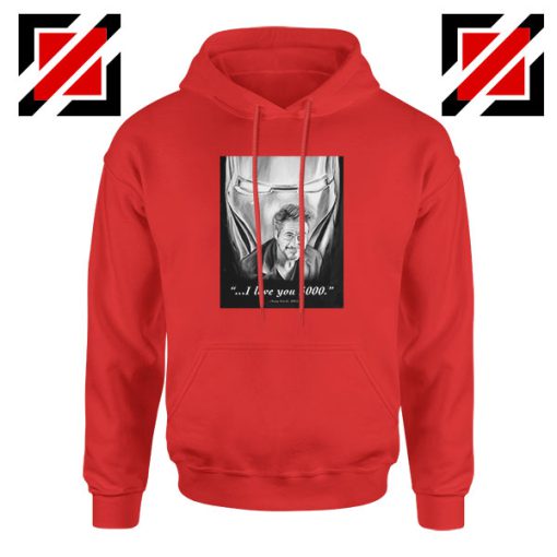 Tony Stark Love You 3000 Red Hoodie