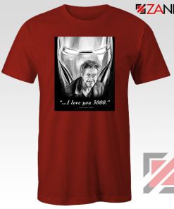 Tony Stark Love You 3000 Red Tshirt