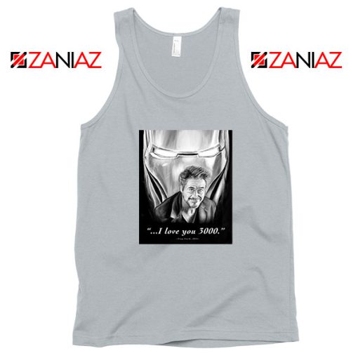 Tony Stark Love You 3000 Sport Grey Tank Top