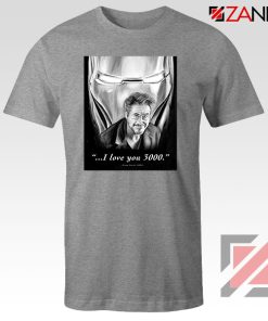 Tony Stark Love You 3000 Sport Grey Tshirt