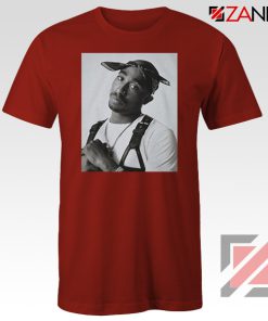 Tupac Black Bandana 2021 Red Tshirt