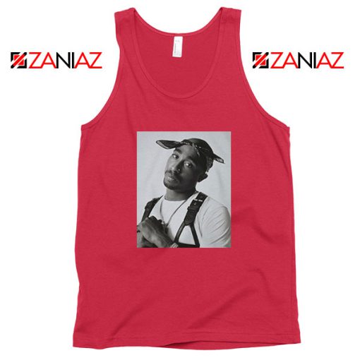 Tupac Black Bandana Best Red Tank Top