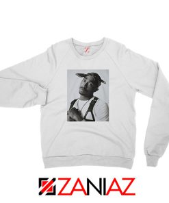 Tupac Black Bandana Best White Sweatshirt