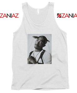 Tupac Black Bandana Best White Tank Top