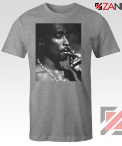 Tupac Shakur Smoke Best Sport Grey Tshirt