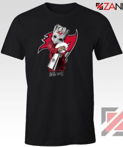 Baby Groot Tampa Bay Buccaneers Black Tshirt