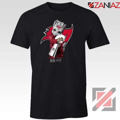 Baby Groot Tampa Bay Buccaneers Black Tshirt