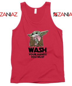 Baby Yoda Covid 19 Quotes Cheap Red Tank Top